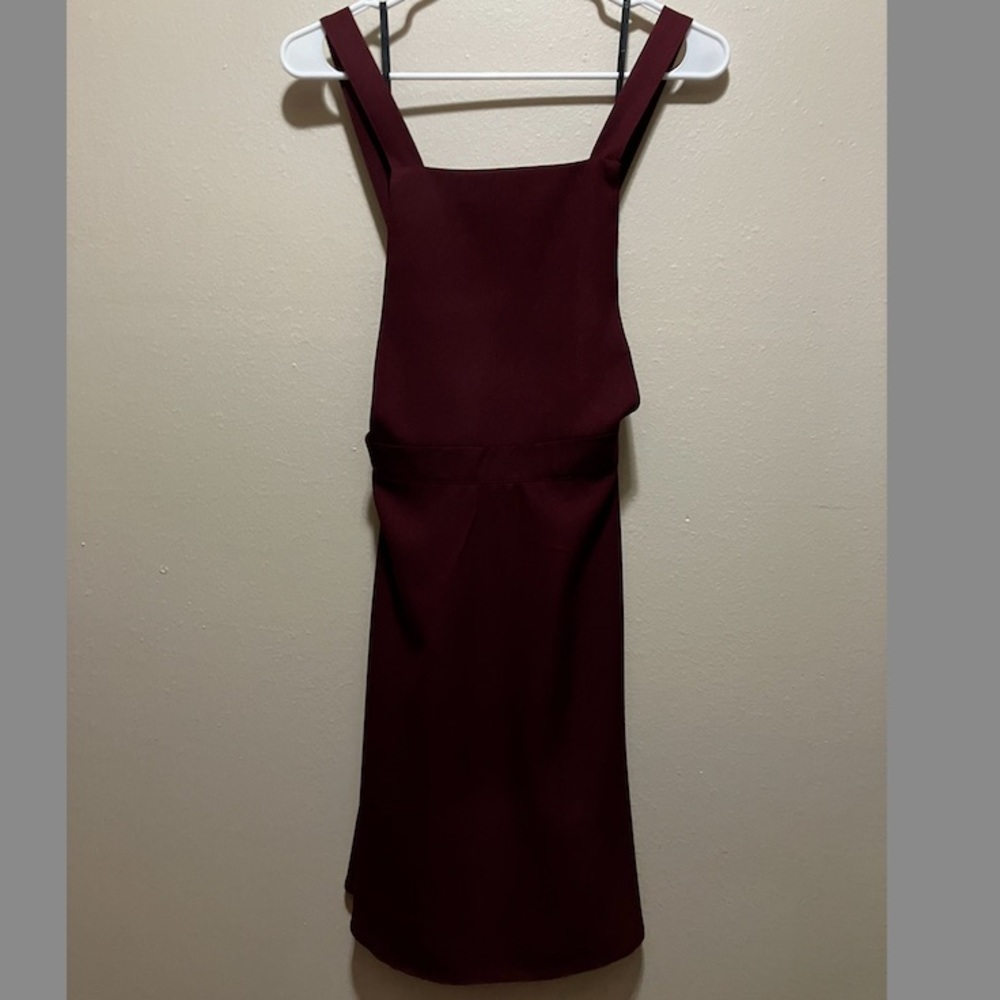 Atmosphere Size 8 Backstrap Zip Dress Maroon